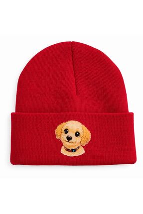 Middles&Niddles Collection Sevimli Köpek Baskılı - Bere – Unisex – Yumuşak Tr...