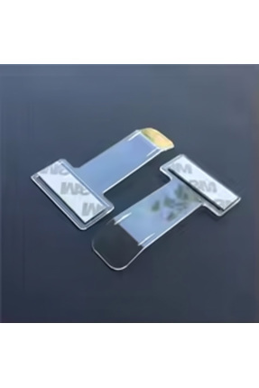 TOMRİSTORE Ön Cam İçin Şeffaf Plastik Kartvizit Etiket Tutucu 2'li