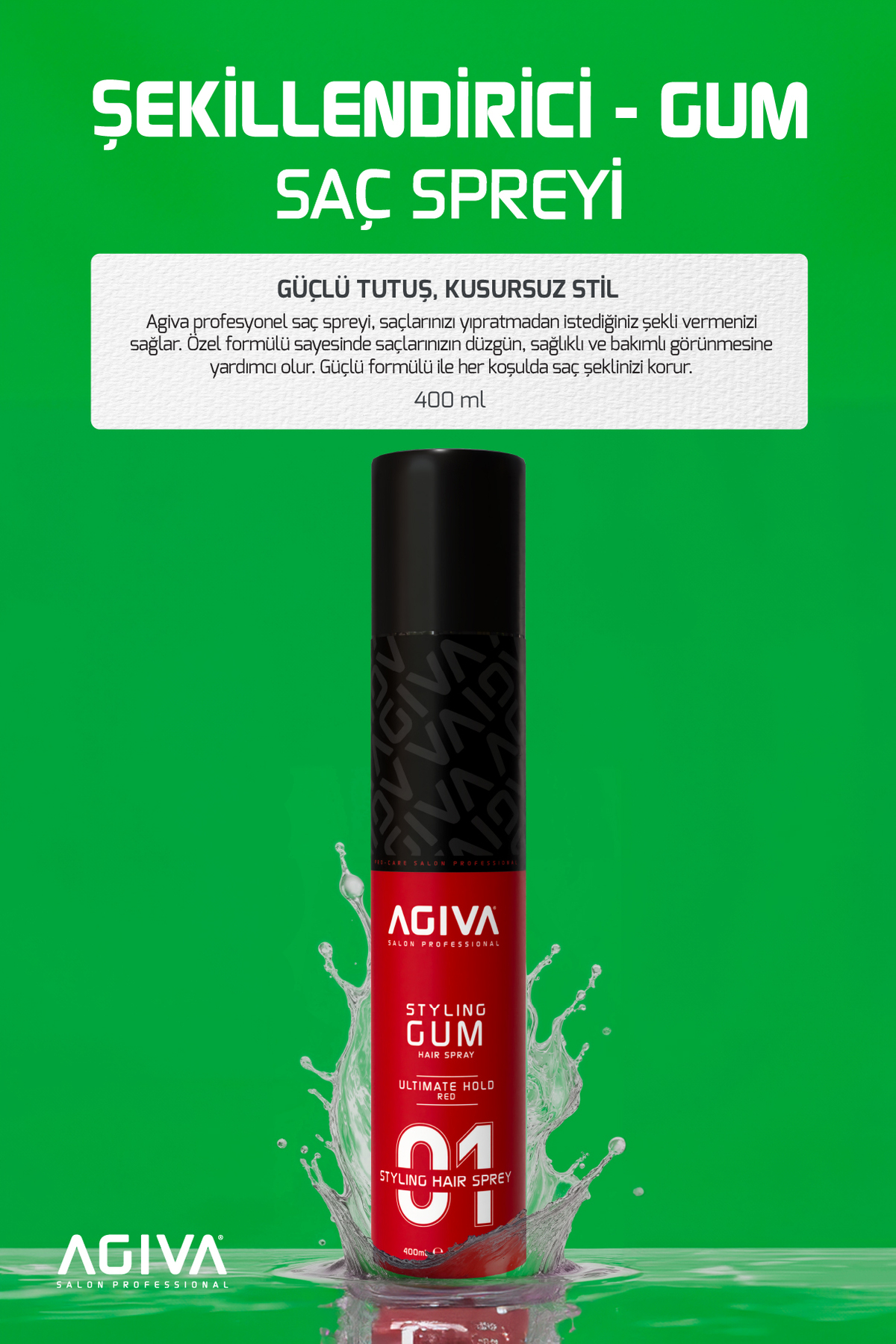 Saç Spreyi Gum 400 ML Ultimate Hold-3 LÜ SET — 001-SET-010 — تصویر 2 از 4
