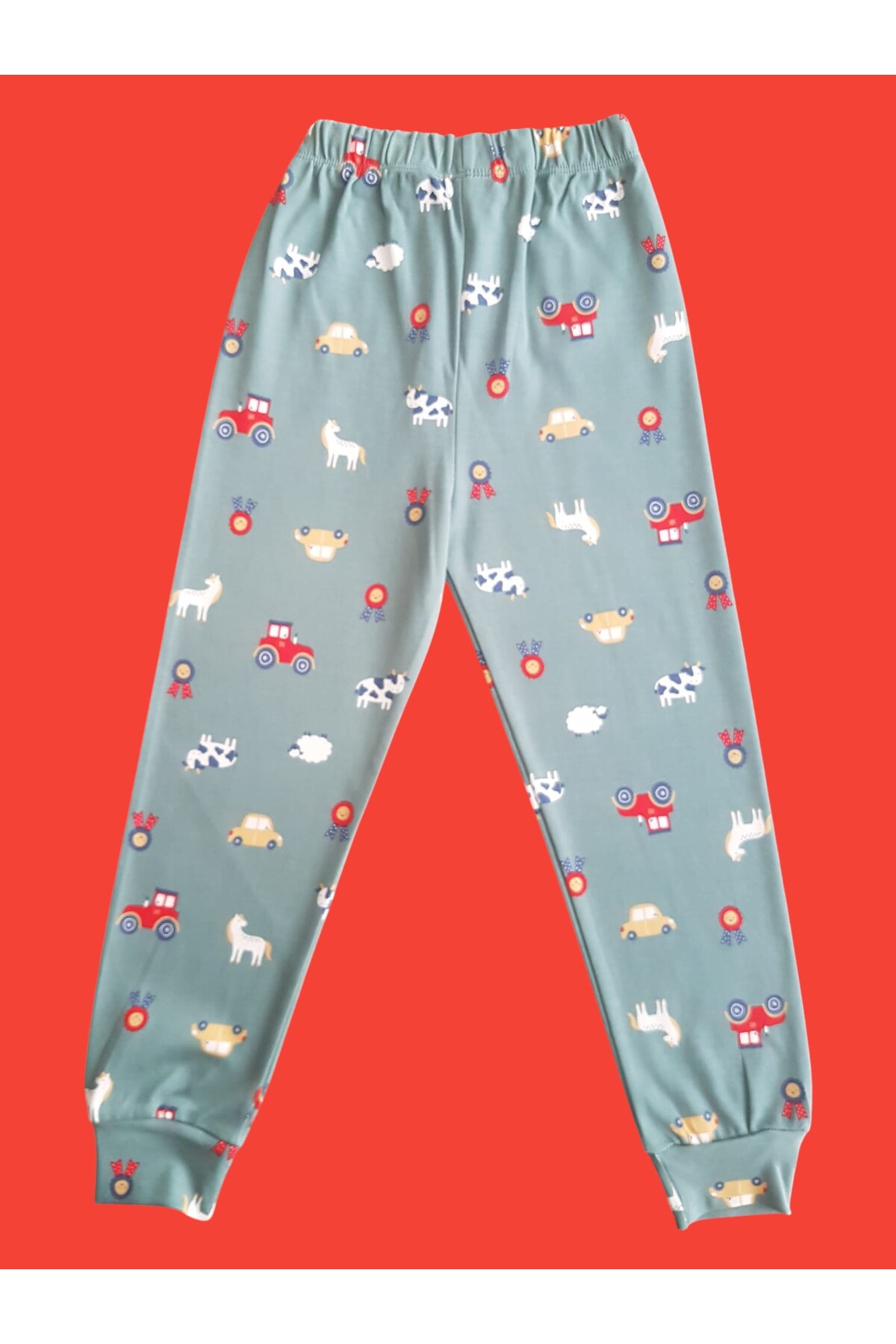 çamaşır bahçesi kendinize iyi bakın Uzun Kollu Desenli Çocuk Pijama Takım #baskılıçocukpijamatakım #çamaşırbahçesi #koyundesenlipijama fotoğrafı 4 (önizleme)