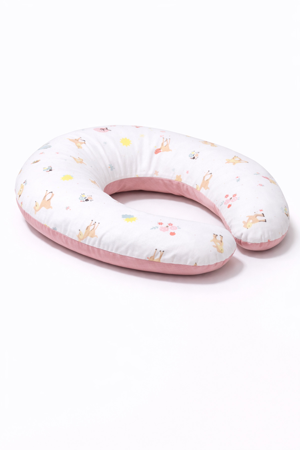 NİSSOFT Çift Taraflı Yıkanabilir Emzirme Yastığı /Bebek Destek Minderi, Hamile Yastığı, %100 Pamuk fotoğrafı 2 (önizleme)