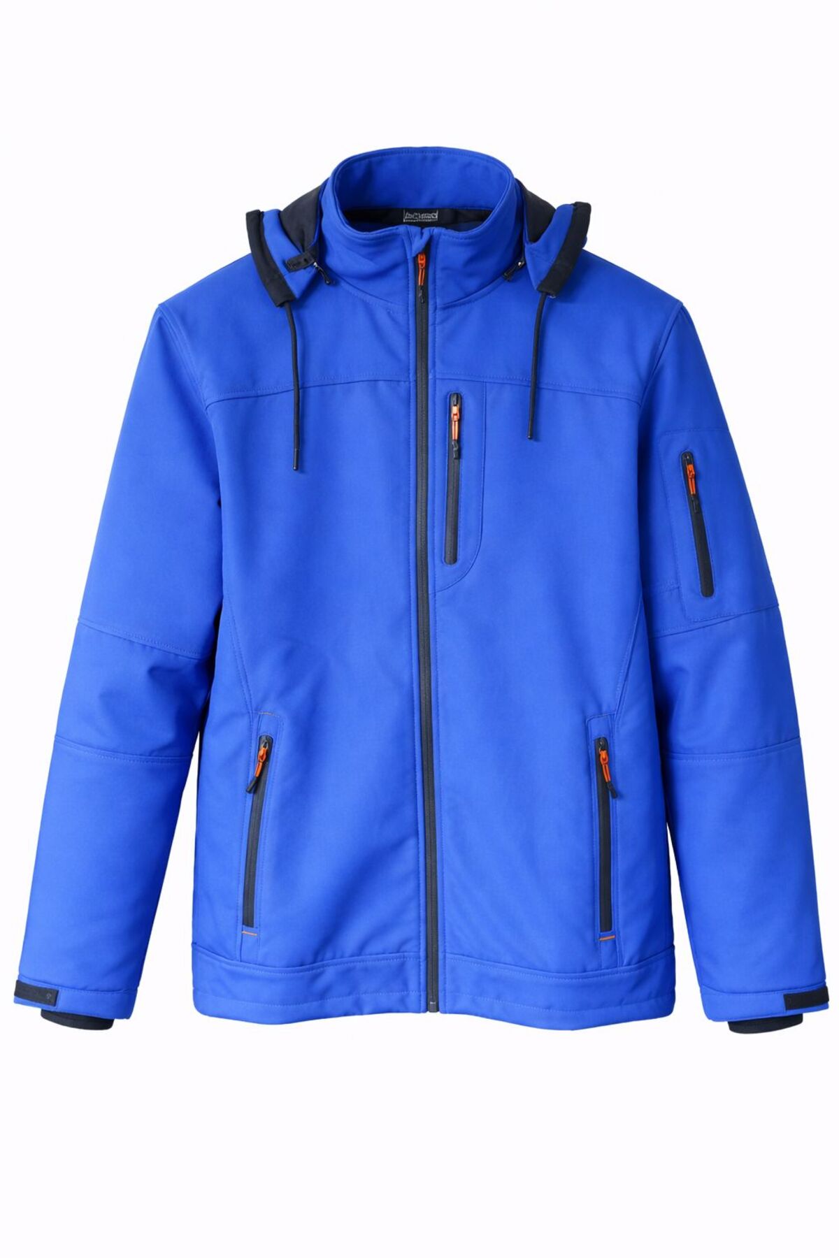 ロンスプ　ブルー　2/2mm. M ML L Longberg SOFTSHELL KAPÜŞONLU SU VE RÜZGAR GEÇİRMEZ MONT SAKS MAVİ