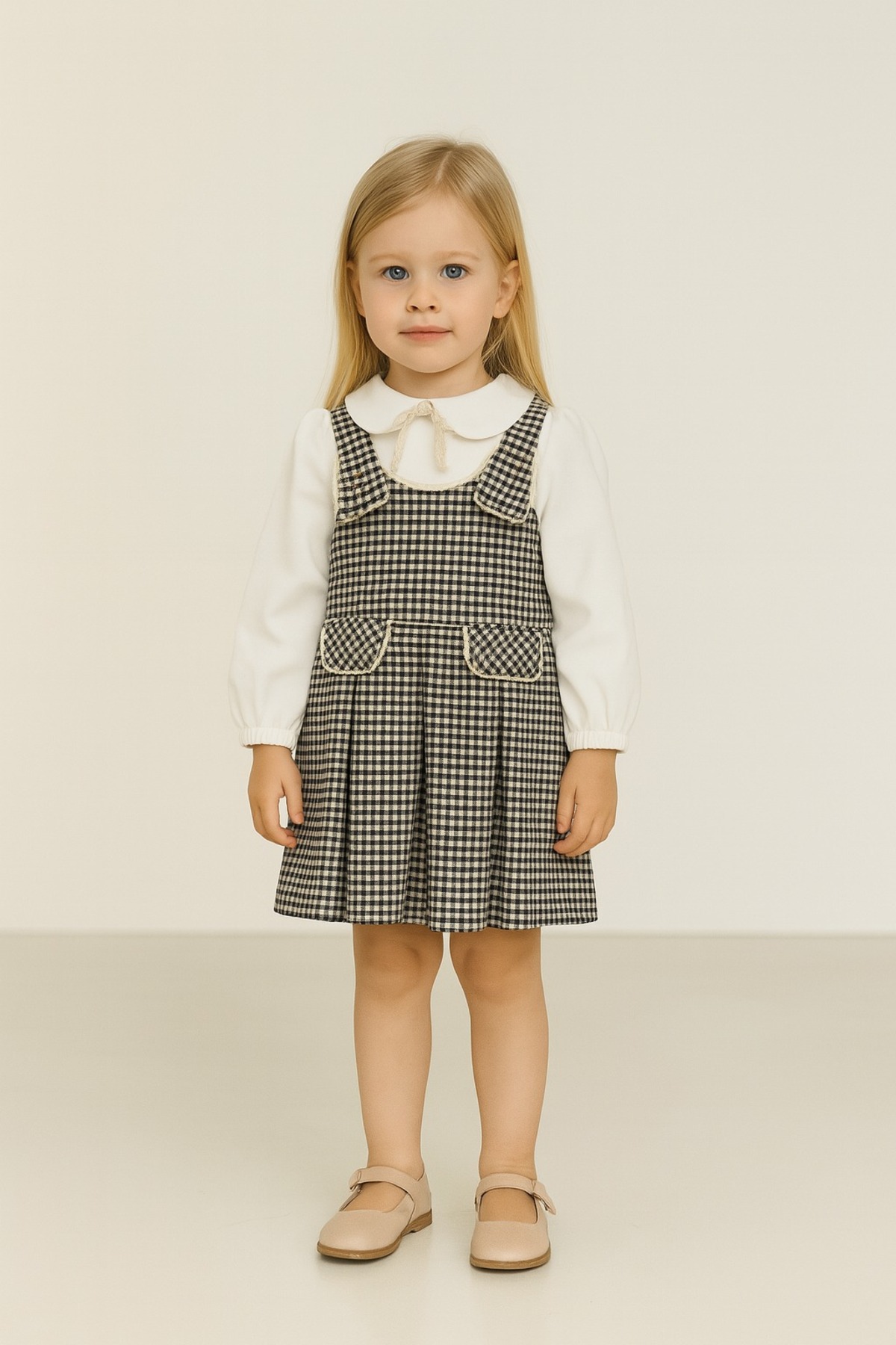 Gocoland Luna Kareli Kız Çocuk Jile Elbise fotoğrafı 2 (önizleme)