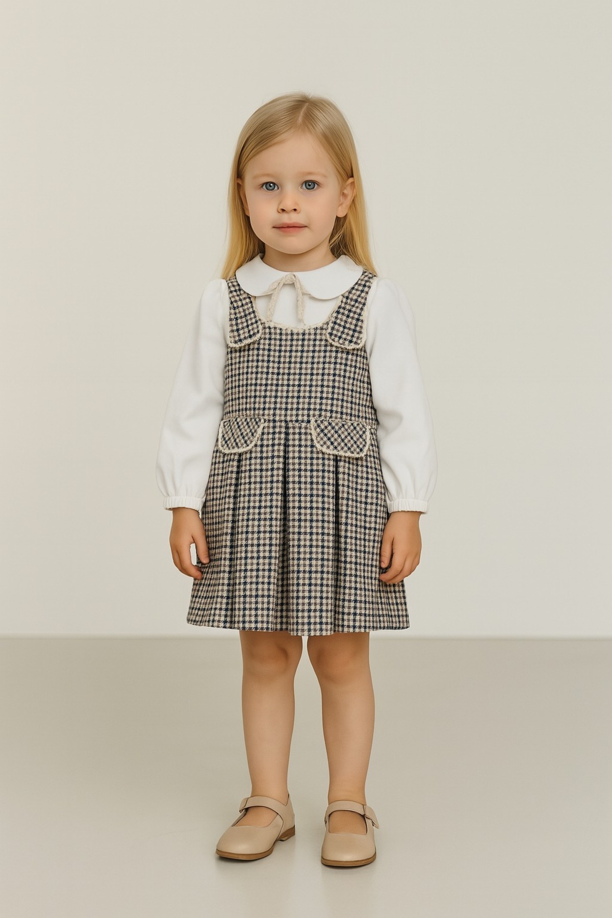 Gocoland Luna Kareli Kız Çocuk Jile Elbise fotoğrafı 2 (önizleme)