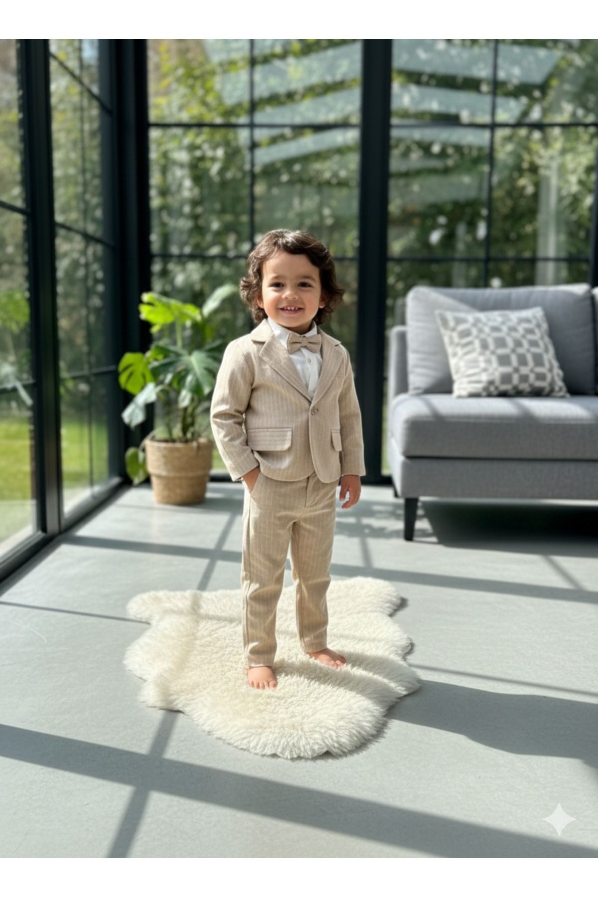 Baby Boy & Kids Blazer Special Day 3-Piece Combination with Jacket and Bow Tie