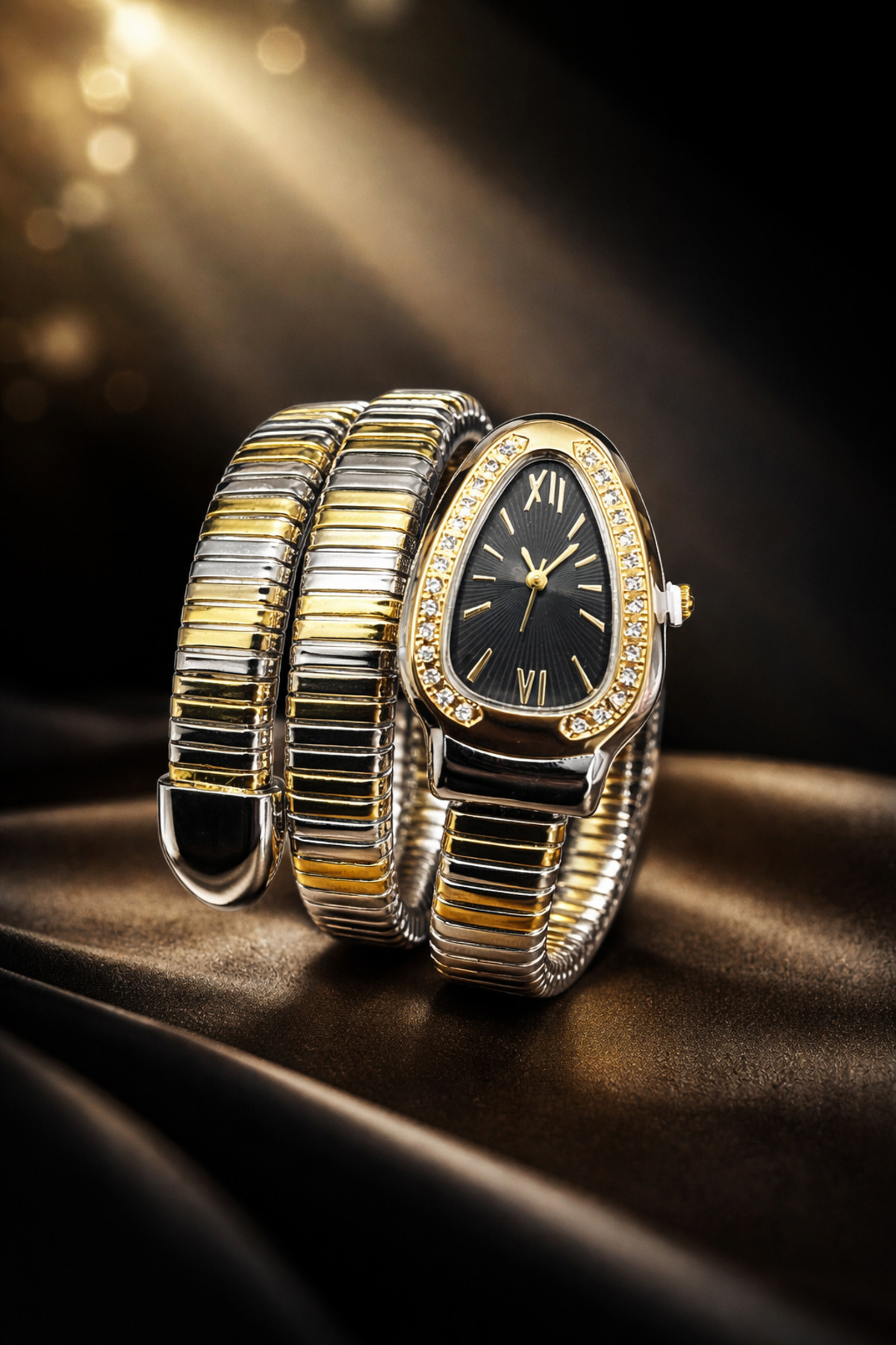 Women's Snake Model Wrist Watch (Compatible with Every Wristband, No Shortening Concerns! )