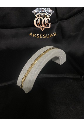 CG bijuteri Altın Renk Çelik Gurmet Zincir Bileklik – Klasik ve Şık