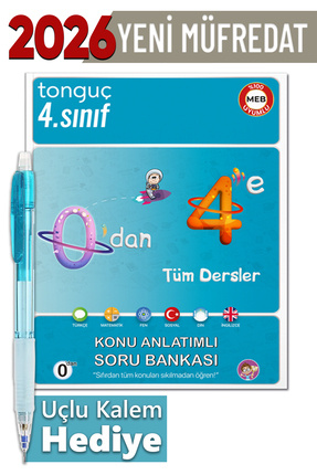 Tonguç Yayınları 4. Sınıf 0'dan 4'e Konu Anlatımlı Soru Bankası Seti + Hediyeli