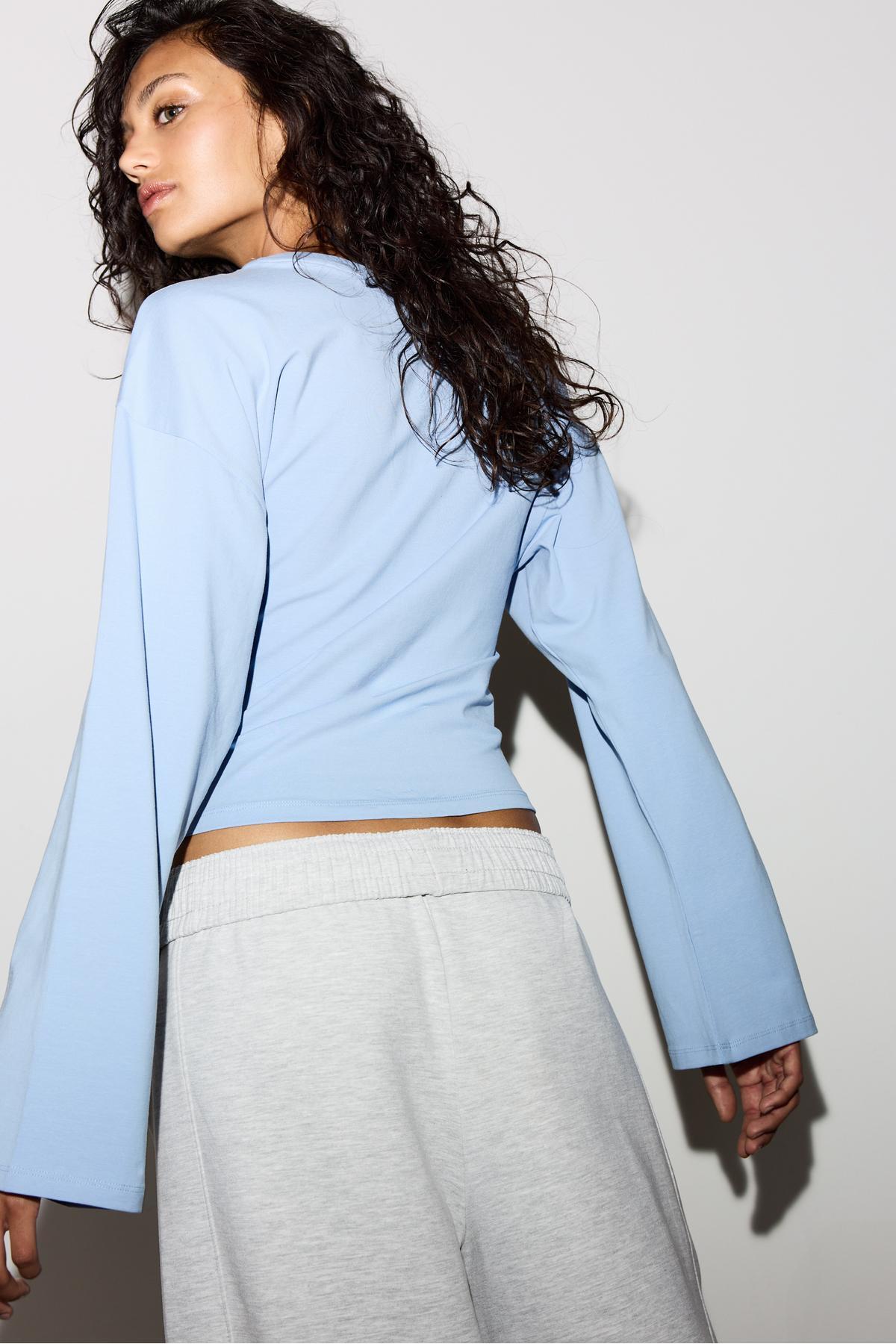 Stradivarius  Yarasa kollu t-shirt - Görsel 5