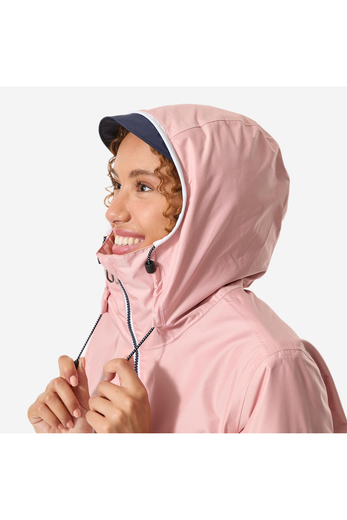 Decathlon Kadın Rüzgar Kesen Yelkenli Yağmurluğu - Pembe - 100 görsel 5