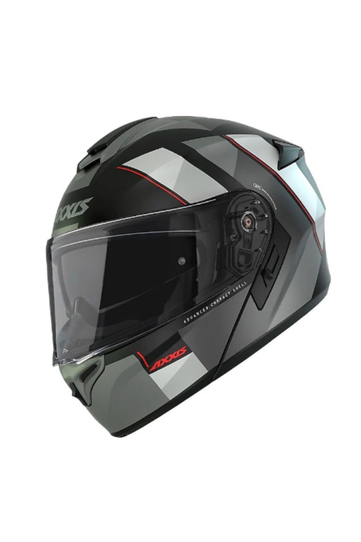 Axxis Motosiklet Kaskı Storm SV Dıamond B22 Mat-Gri Çene Açılır
