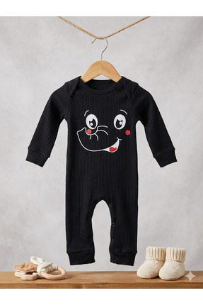 tinytrends %100 Pamuk Unisex 3-6-9 Ay Yenidoğan Hediyelik Bebek Tulum