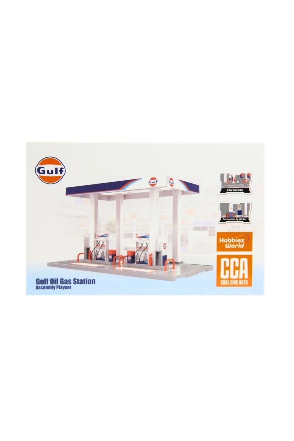 Online CCA 1/64 Gulf Benzin Gaz İstasyonu Benzinlik Diorama Maketi