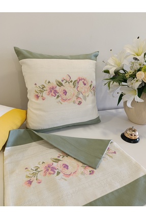 SEYİTHANALİ design & fabric KANAVİÇE NAKIŞLI YASTIK KILIFI