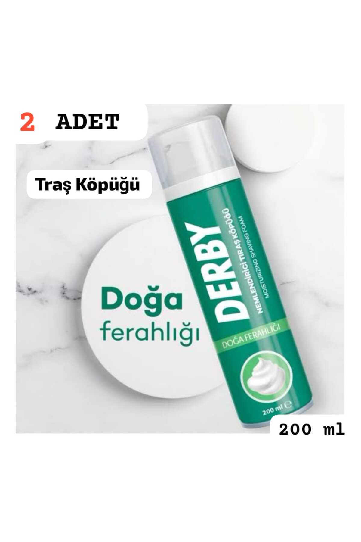 ÇEÇEN HOME (2 Adet) Nemlendirici Tıraş Köpüğü Doğa Ferahlığı 200 ml — RET5RGFGGTV