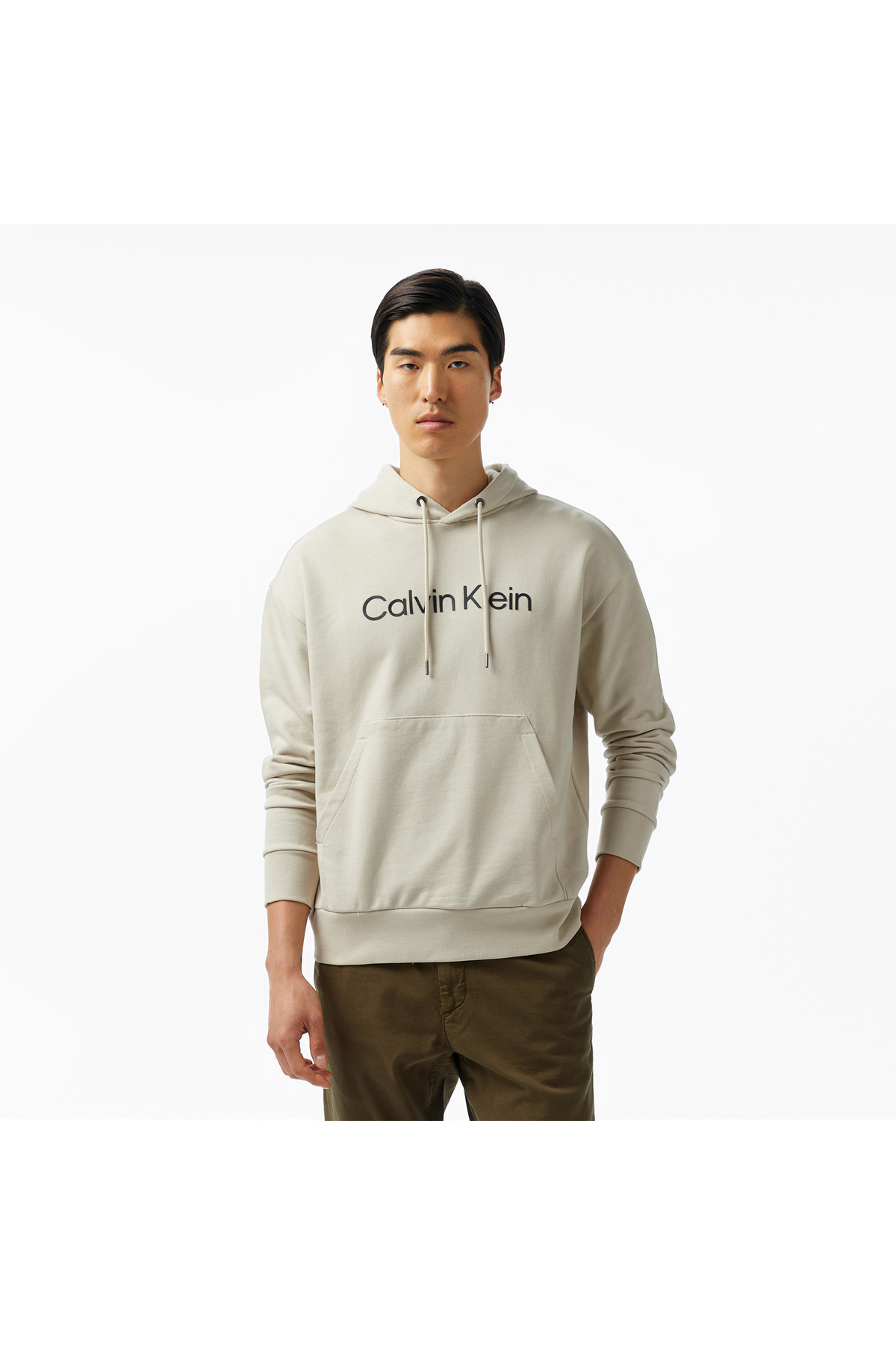 کلوین کلاین سویشرت مردانه Hero Logo Comfort به رنگ بژ