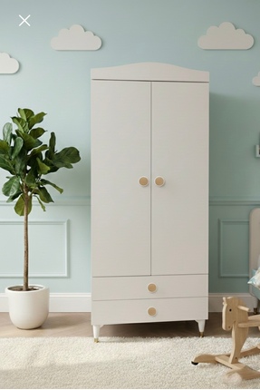 BANANA BABY MODİMOB PERA 2 KAPAKLI 2 ÇEKMECELİ DOLAP - GARDIROP