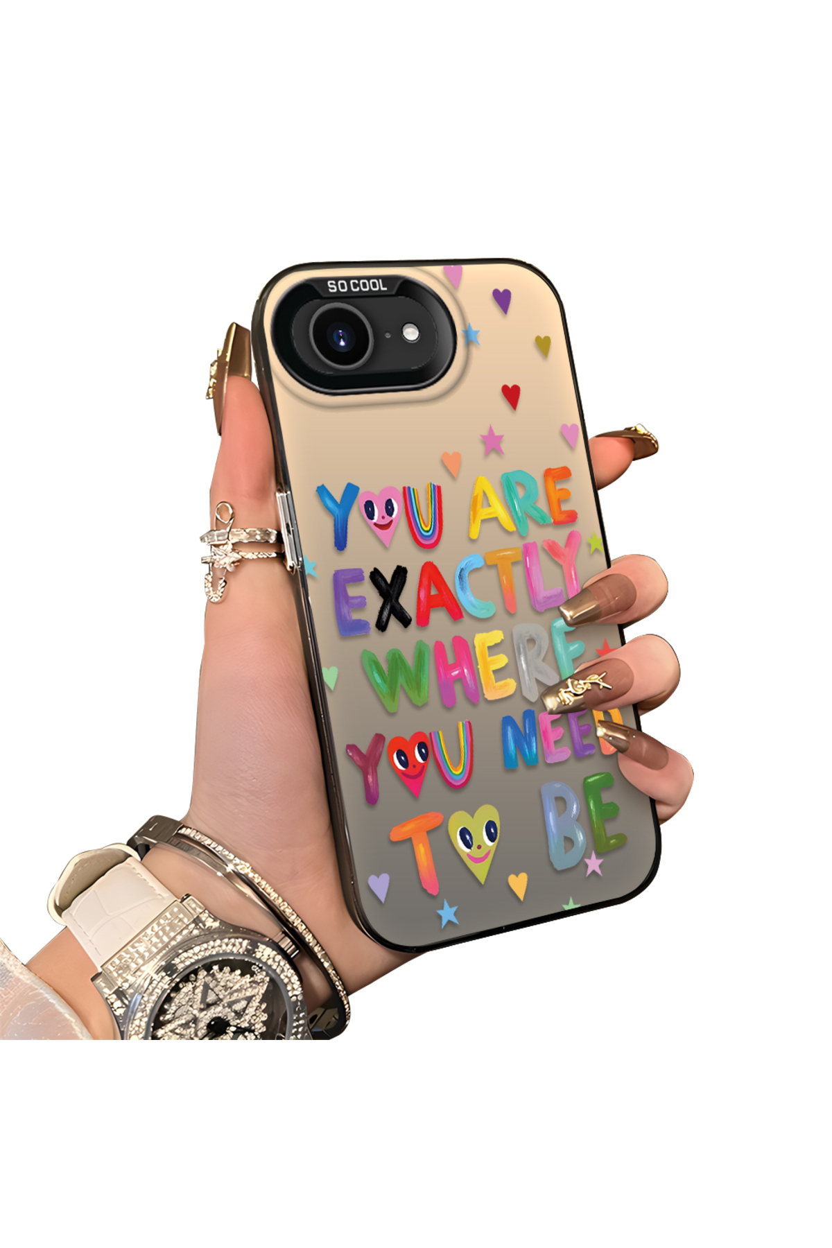hard Acrylic Back Silicone Edge Lens Protection Case Compatible with iPhone 16e/17e