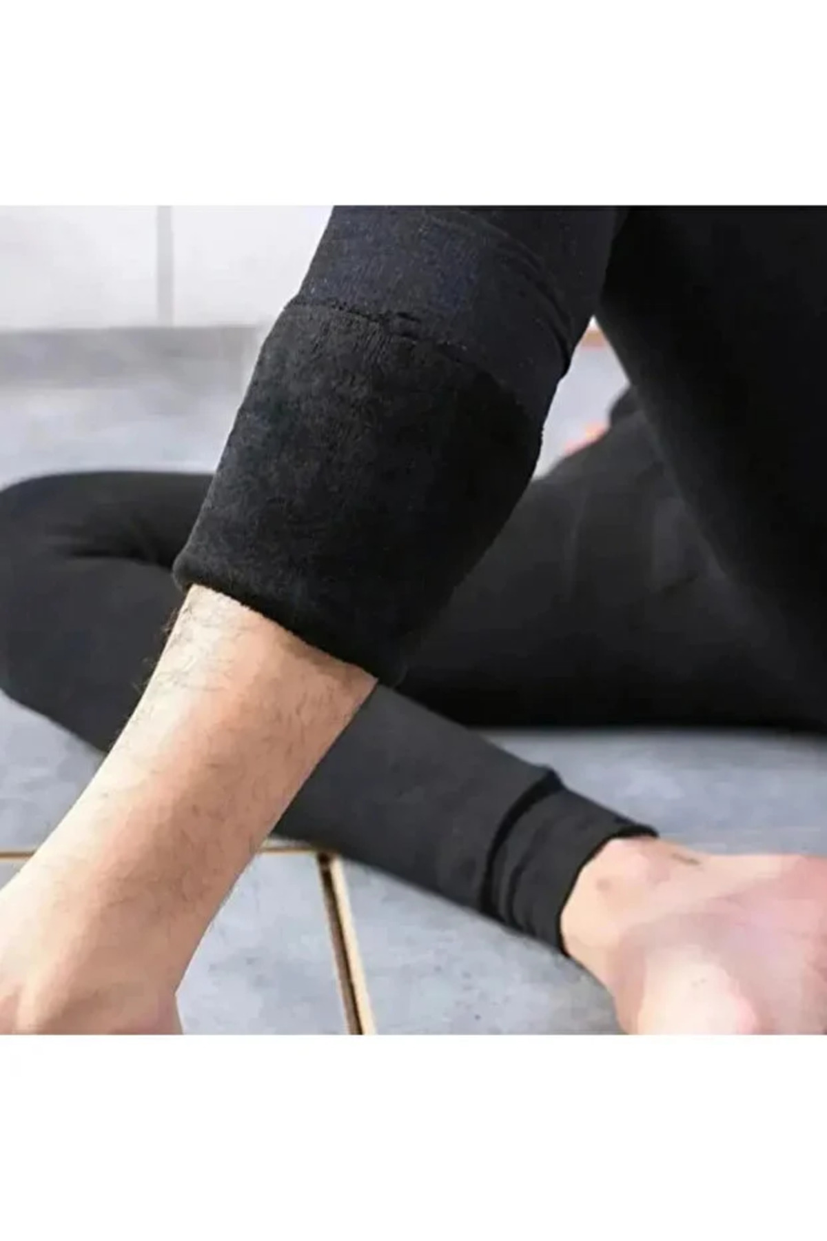 Sweet Sauna Erkek Peluş Termal Tayt Kışlık Polarlı Likralı Esnek Sıcak Tutan Soğuğa Dayanıklı İçlik görsel 6