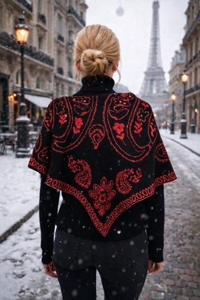 LAGRANZE Paris Mood Çift Taraflı Kadın Şal