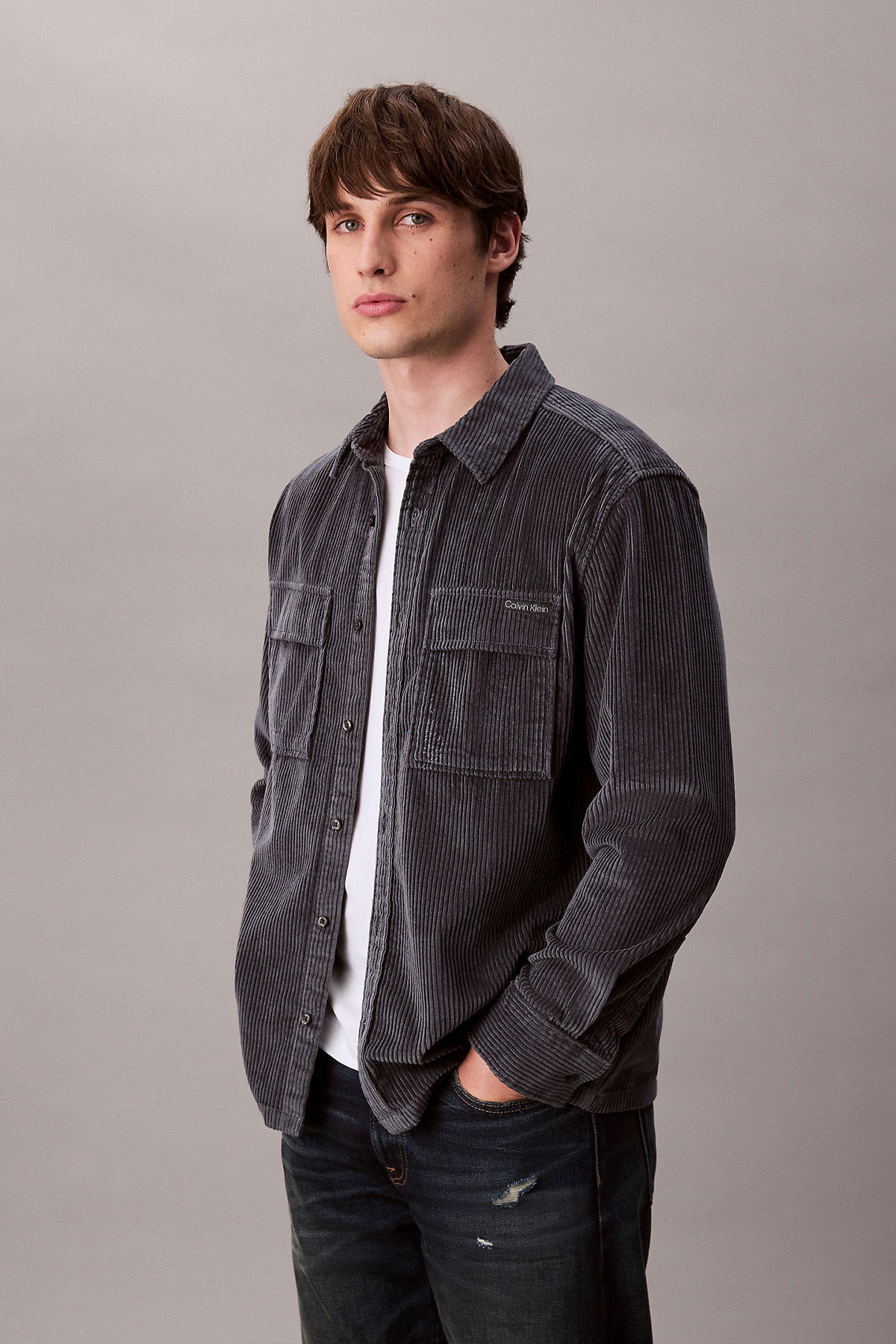 تامی هیلفیگر پیراهن مردانه جیب‌دار کوردوری LS