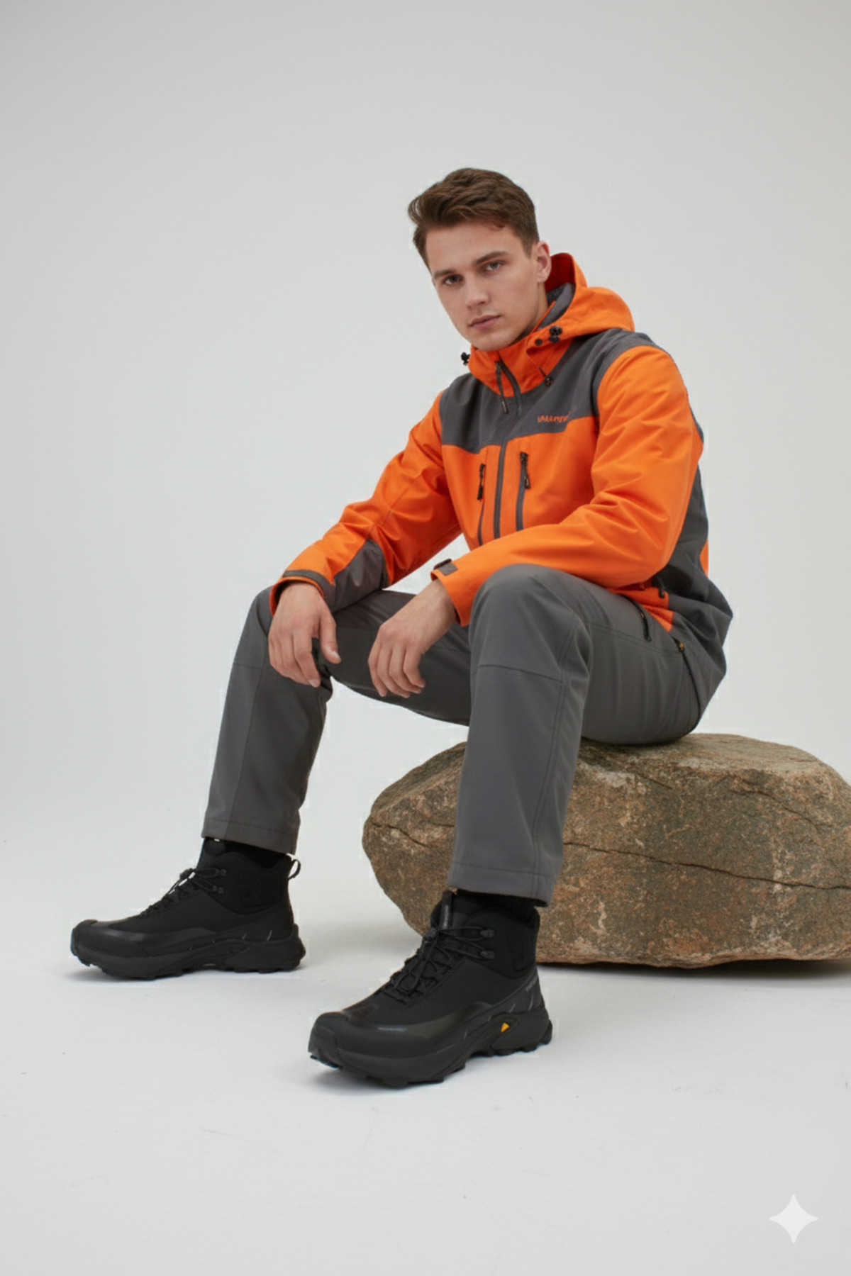 HUMTTO Erkek Spor Aktivite Trekking-Outdoor Dayanıklı Su Geçirmez Kışlık Kar Botu HT5K/W240674A görsel 3