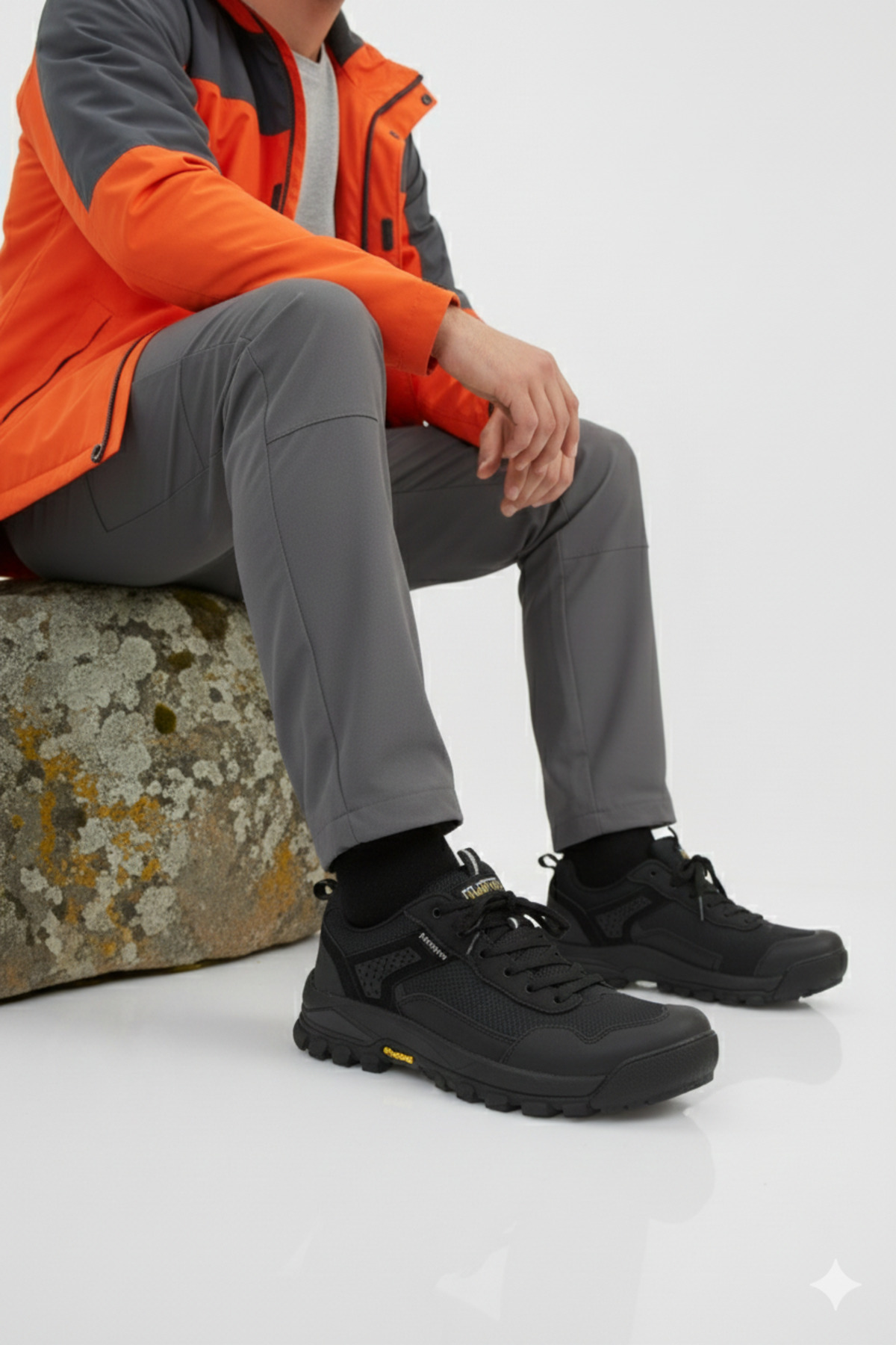 HUMTTO Erkek Spor Aktivite Trekking-Outdoor Dayanıklı Su Geçirmez Kışlık Kar Ayakkabı/Botu HT5K/W240674A görsel 3
