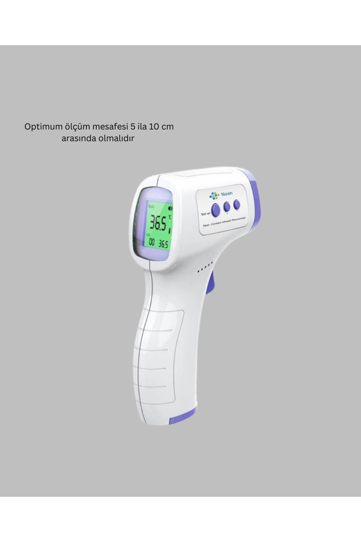 Epilons Temassız Termometre Hızlı Ölçüm Güvenli Dijital Ateş Ölçer fotoğrafı 2 (önizleme)