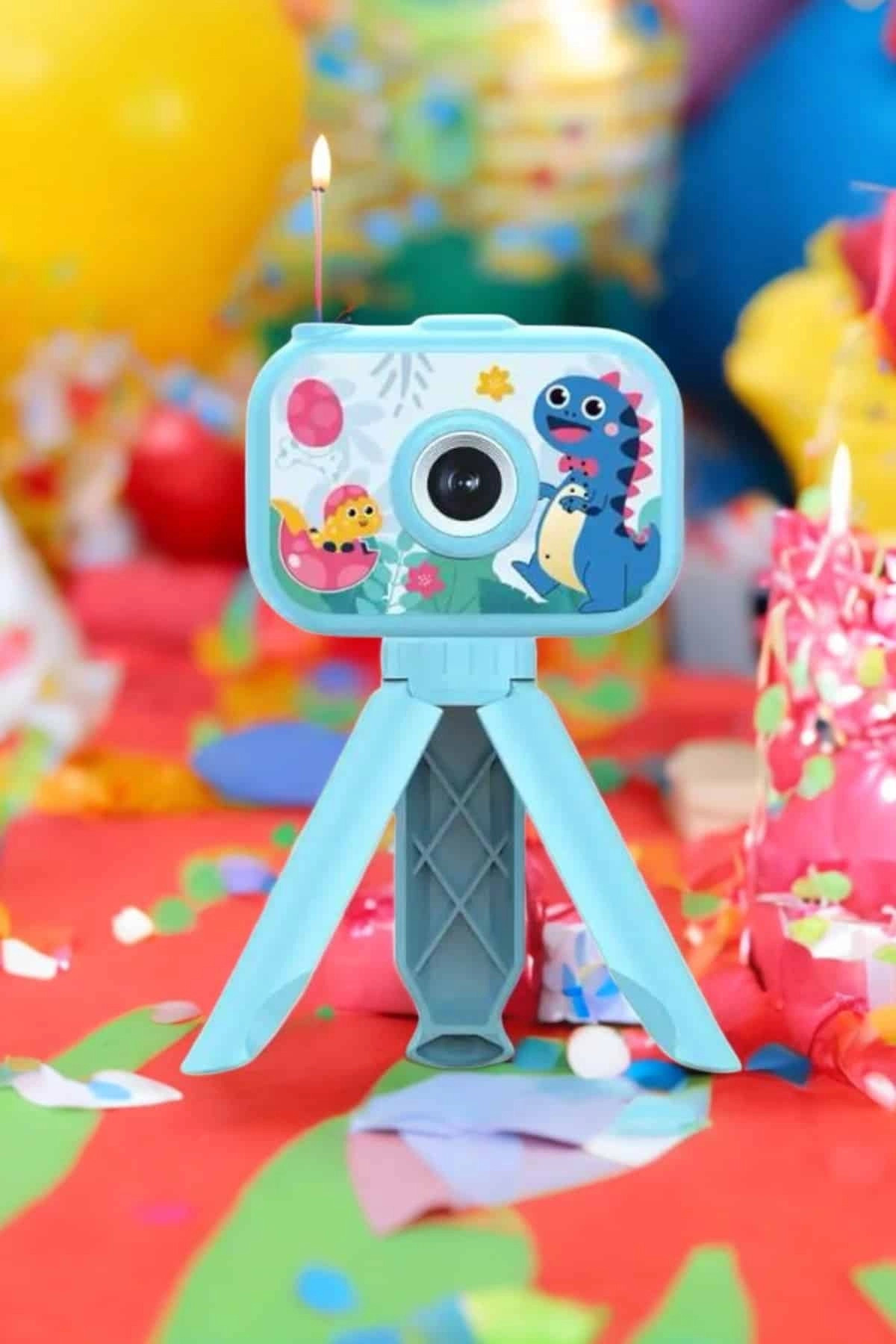 Nemere Ayaklı Mini Fotoğraf Makinesi Çocuk Için Eğitici Video Kamera Tech fotoğrafı 4 (önizleme)