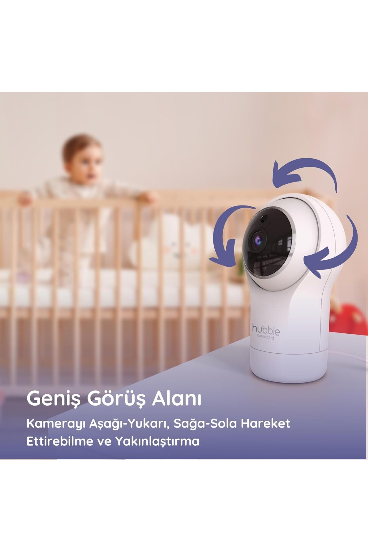 AyrStore HUBBLE NURSERY VİEW PRO 5’’ Dijital Ekranlı Bebek Kamerası fotoğrafı 2 (önizleme)