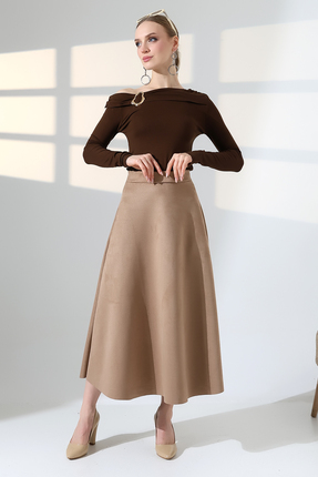 lubiti UZUN SÜET ETEK KLOŞ/MEVLANA MODEL