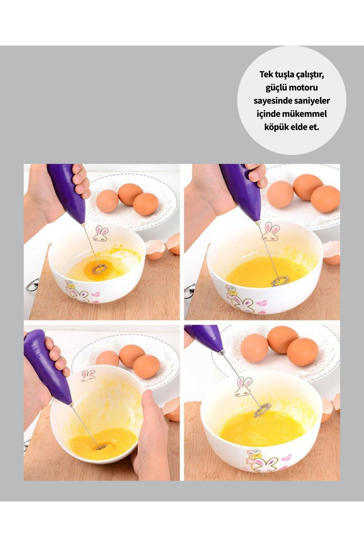 Epilons El Tipi Pratik Mikser - Kahve, Süt, Bebek Maması Ve Yumurta Çırpıcı fotoğrafı 2 (önizleme)