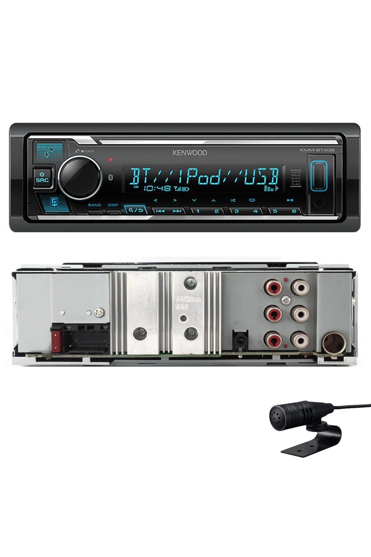 Kenwood KMM-BT408 Oto Teyp 4X50 Watt Bluetooth Mobil Aplikasyon
