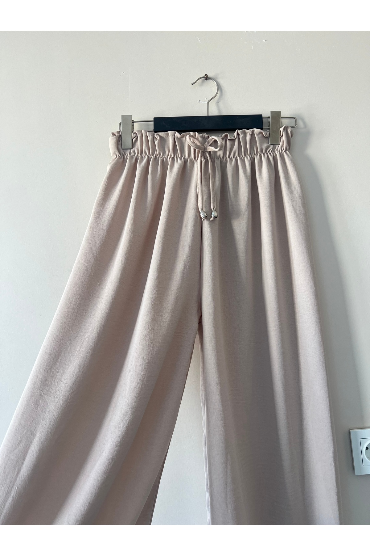 modayaselam Ayrobin platnene pantalone sa elastičnim strukom