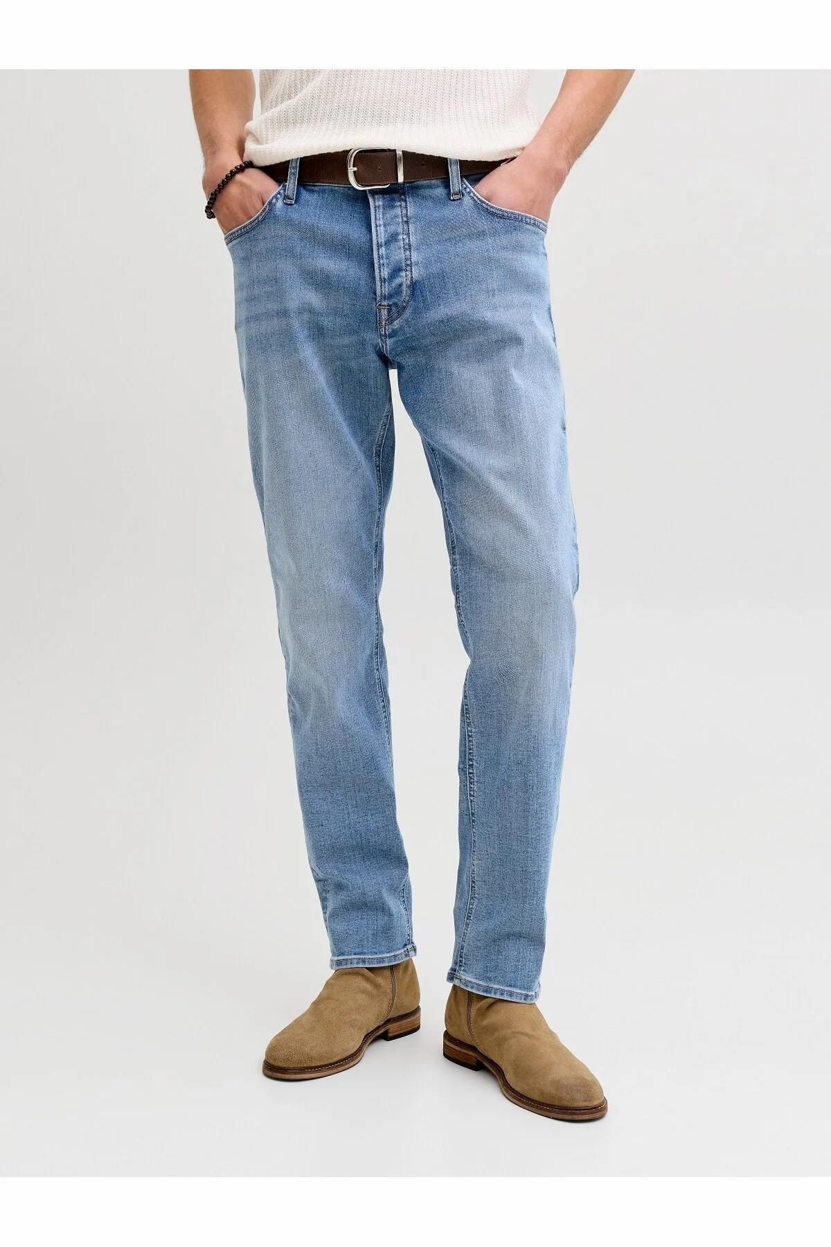 Jack & Jones  Jjımıke Jjorıgınal St 171 Noos Mavi Erkek Jean Pantolon 12289824 - Görsel 3