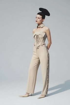 Pastelist. Özel Tasarım Ayarlanabilir Korse Detaylı Premium Takım