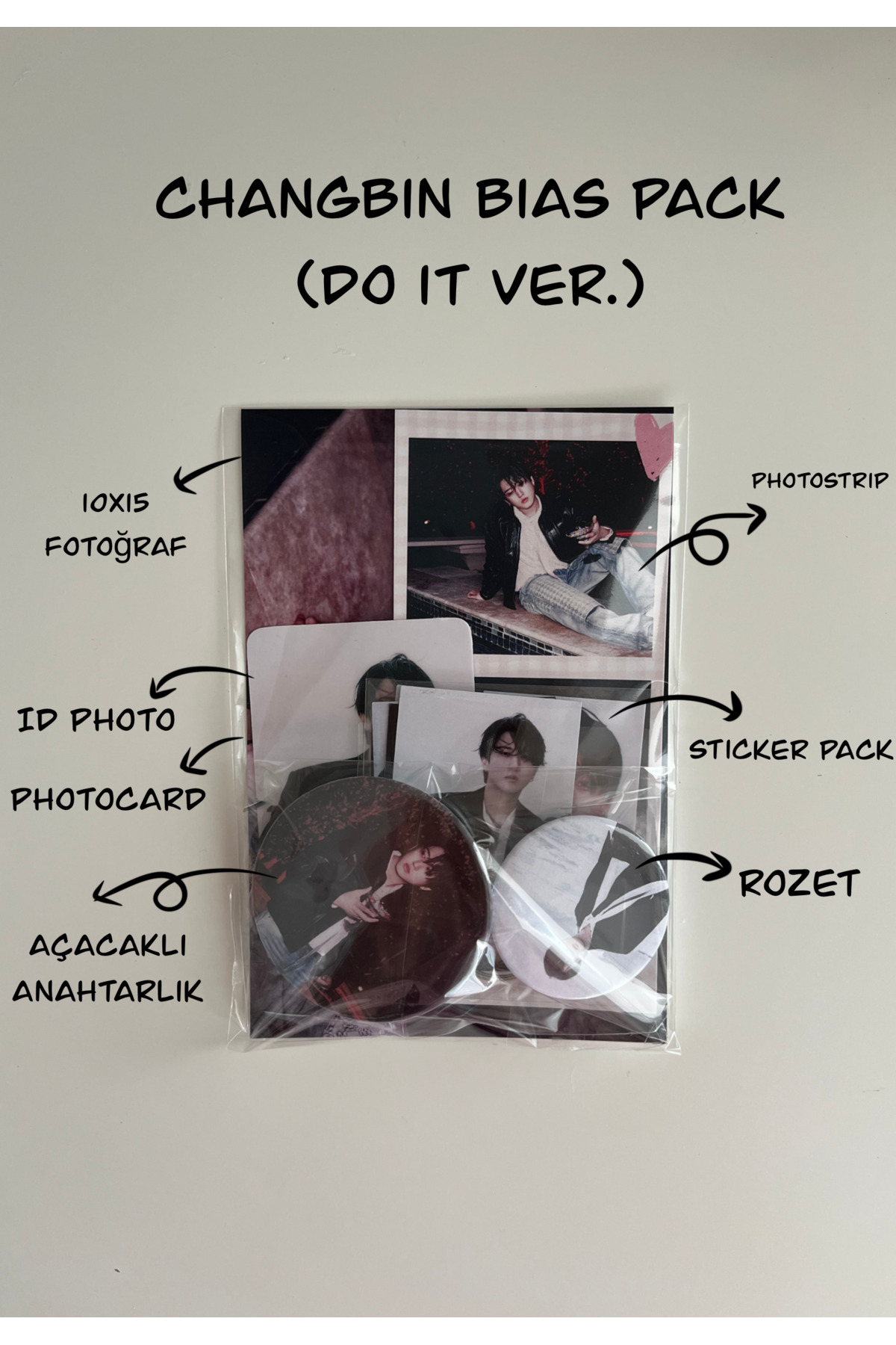 Hara Company Stray Kids Changbin Bias Pack ( Do it Versiyon ) KPOP