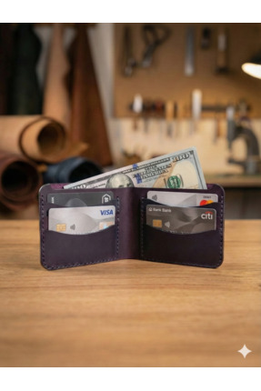 DoDo Craft %100 Gerçek Deri El Yapımı Minimalist Kartlık Cüzdan | Hakiki Deri...