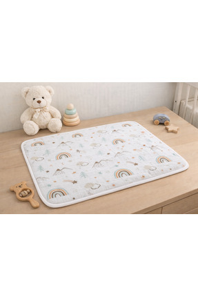 Babycitytr Bebek Alt Açma Minderi %100 Pamuk Müslin, Süngerli, Pratik, Taşına...