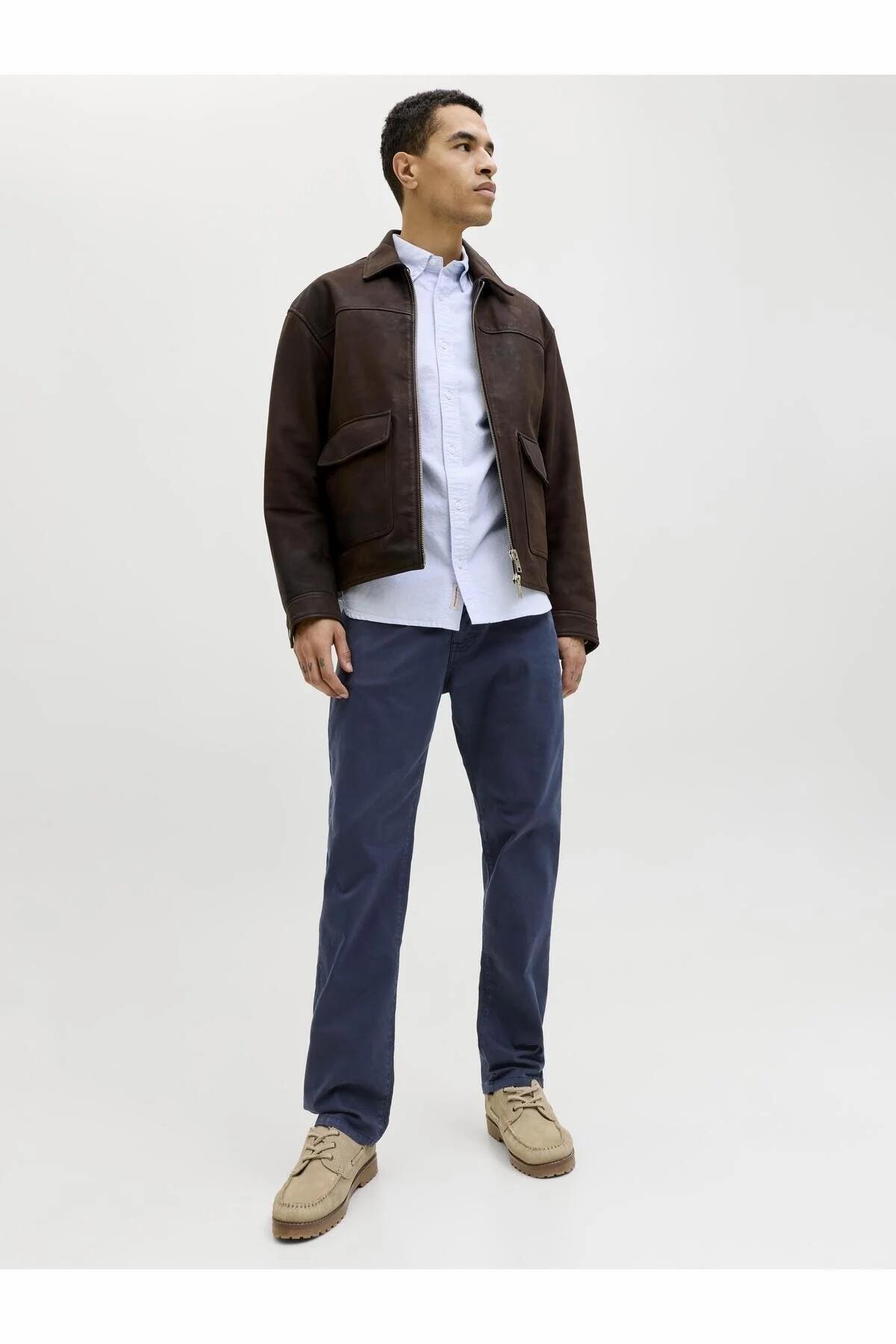 شلوار مردانه راسته فاق کوتاه | جک اند جونز Jack & Jones 12293328 - تصویر 2