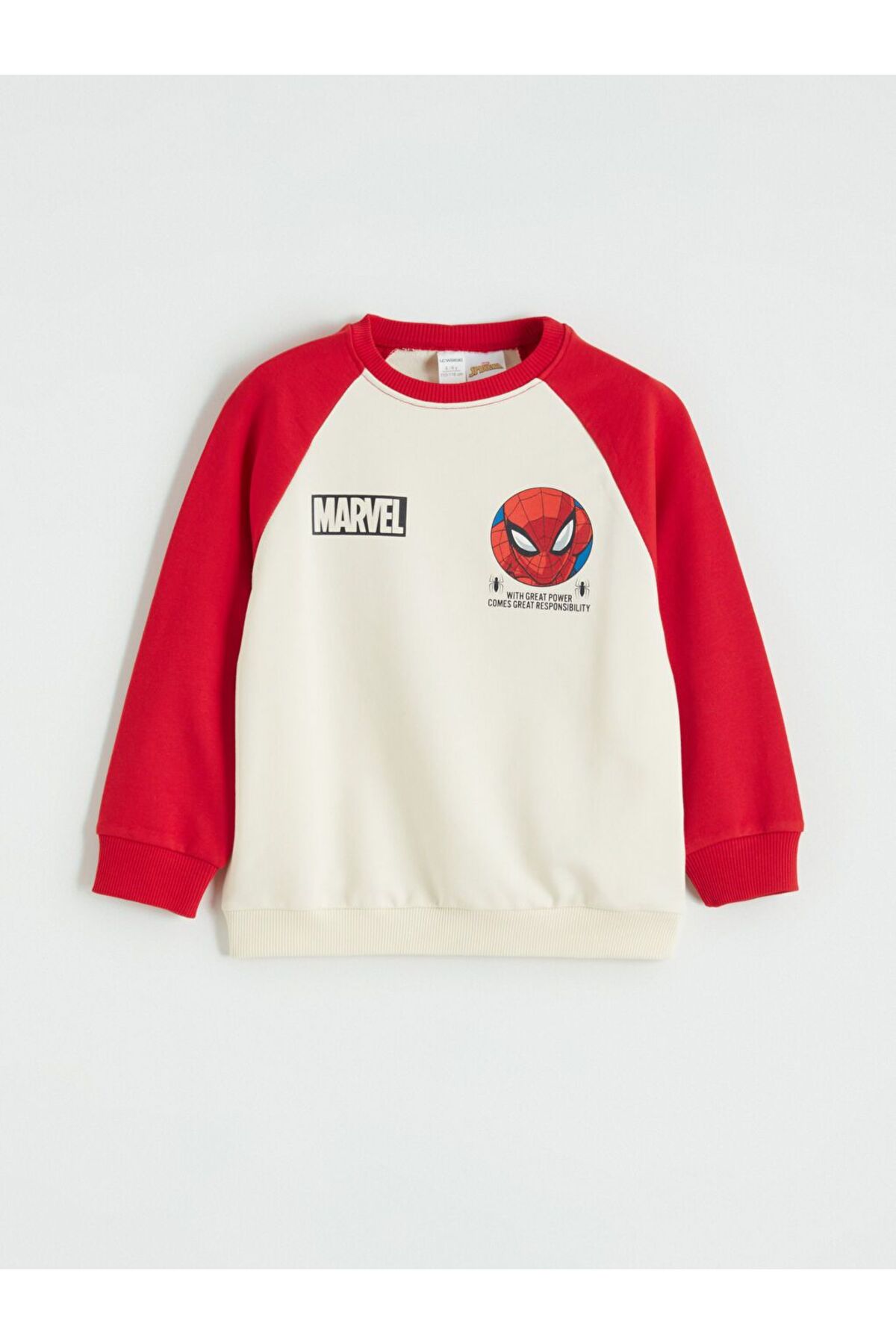LC Waikiki LCW Kids Spider-Man Baskılı Erkek Çocuk Sweatshirt fotoğrafı 2 (önizleme)