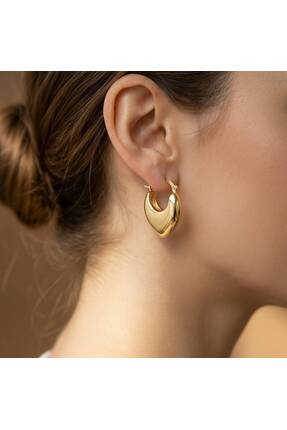 sereyjewelry Kadın Kalp Çelik Küpe