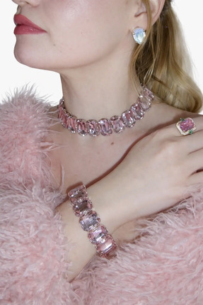 RİBBORNY Rose Elegance Taşlı kolye