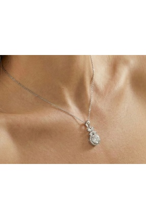 Roha Zirkon Taşlı Damla Kolye