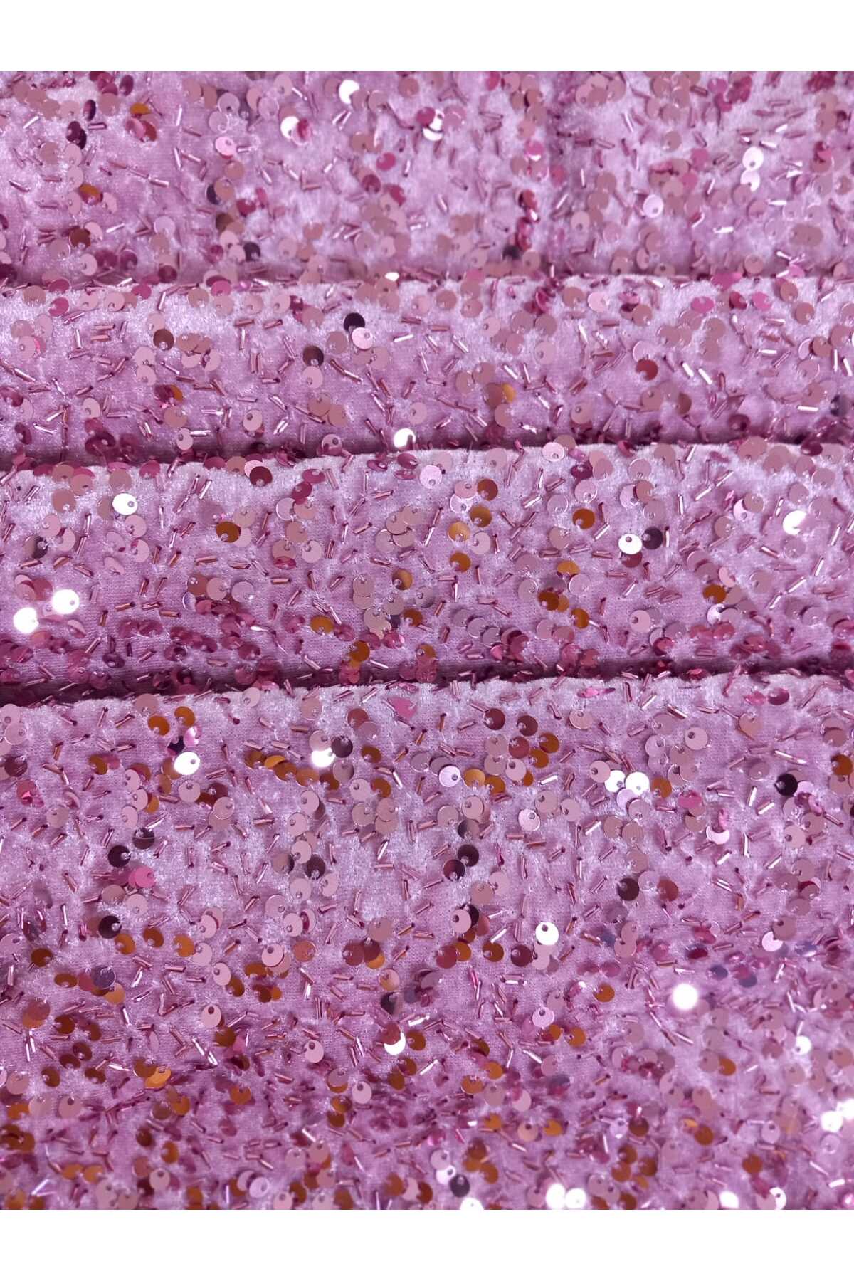 Aura  LUNA PULLU BONCUKLU KADİFE CROP - Görsel 3