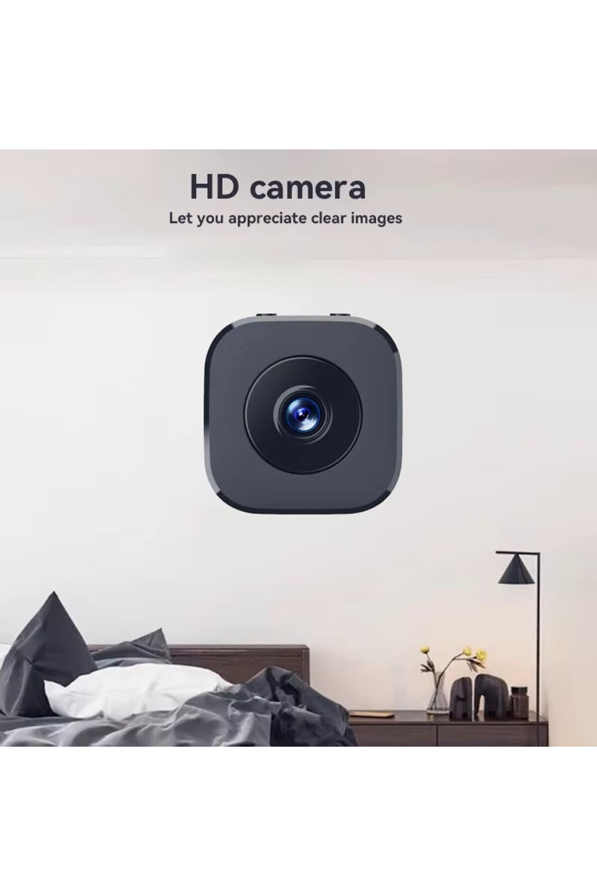 Hesapli Alisveris HD Mini WİFİ Kamera Güvenlik Kamera (Uzaktan İzleme - Hafıza Kart Kayıt)
