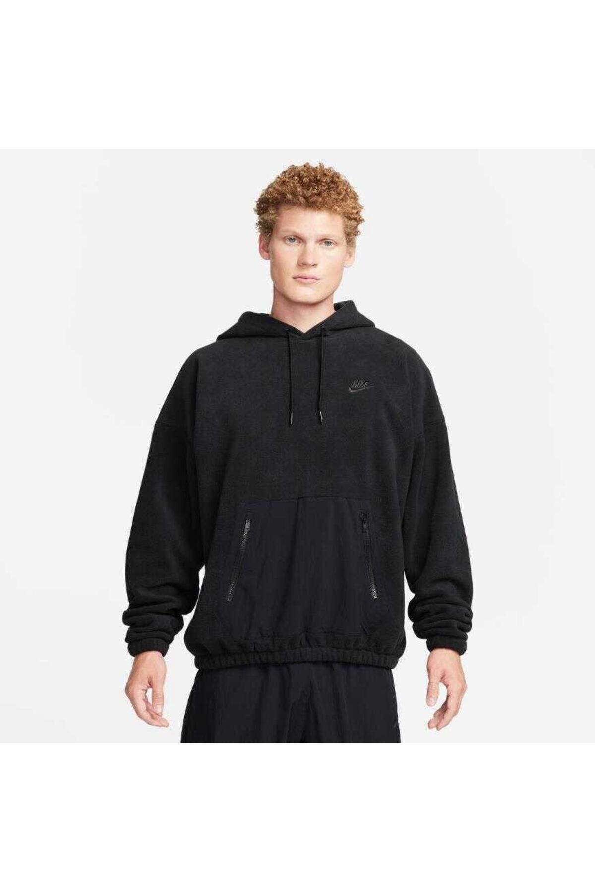 سویشرت مردانه مشکی MNK CLUB + POLAR FLC POH نایکی سویشرت Nike