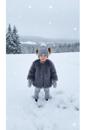 Mihrimah Giyim KÜRK KABAN ÇOCUK -PELUŞ