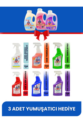 STOP Forte Temizlik Paketi 6'lı Set (3 Adet Yumuşatıcı Hediyeli)