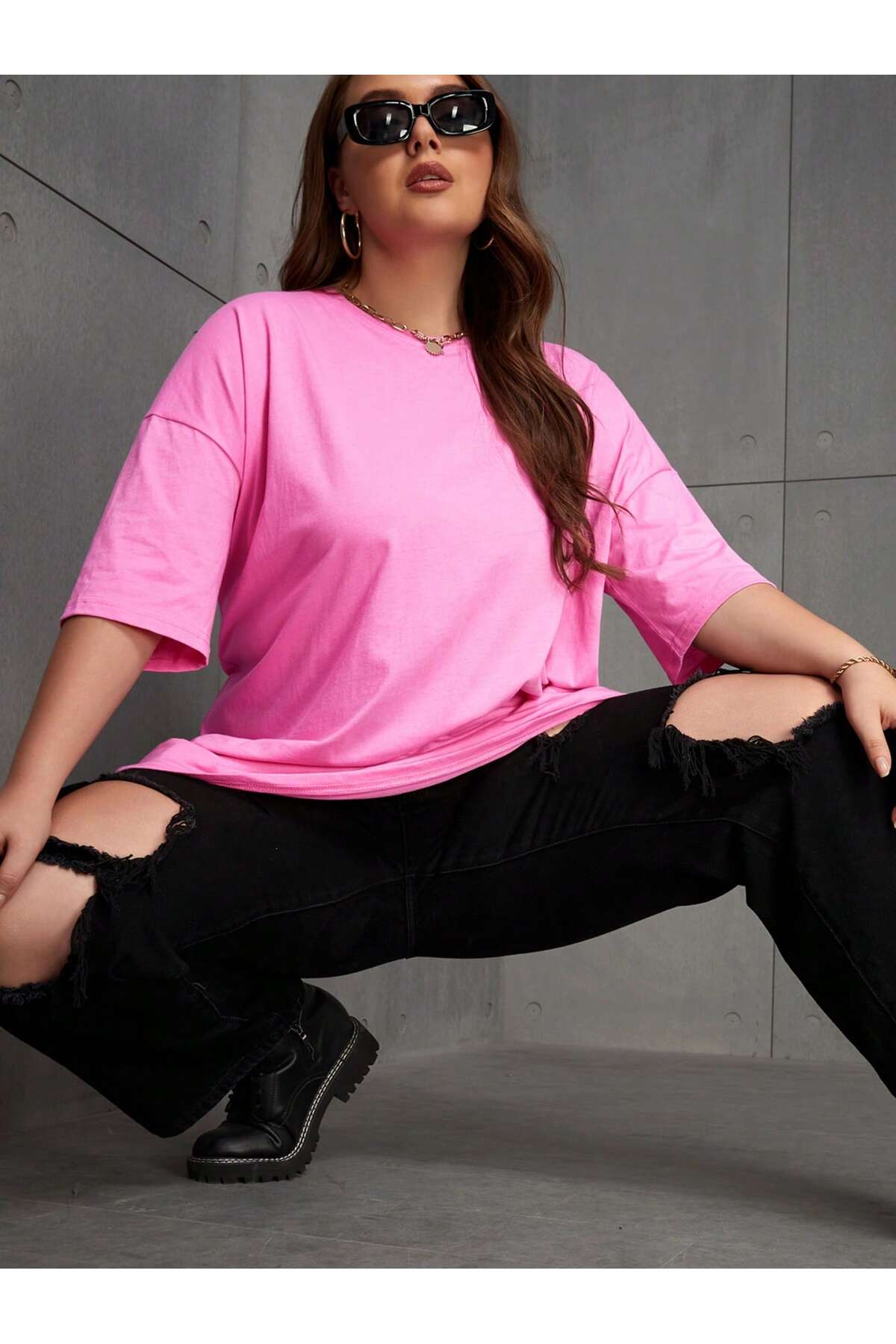 DAXİS Sportwear Company Bisiklet Yaka Penye T-shirt görsel 4